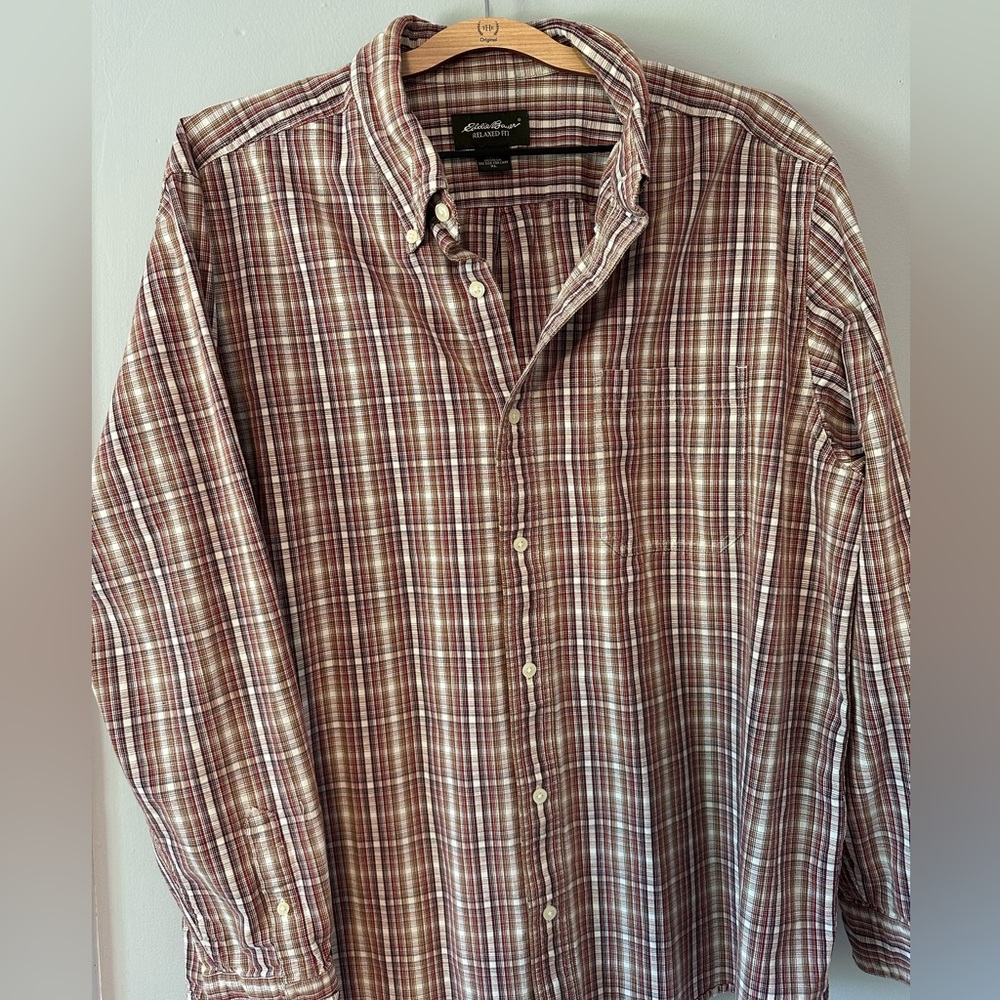 Eddie Bauer Long Sleeve Button-Up Shirt